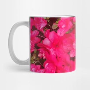 Bright Pink Flowers - Vectorized Photographic Image Mug